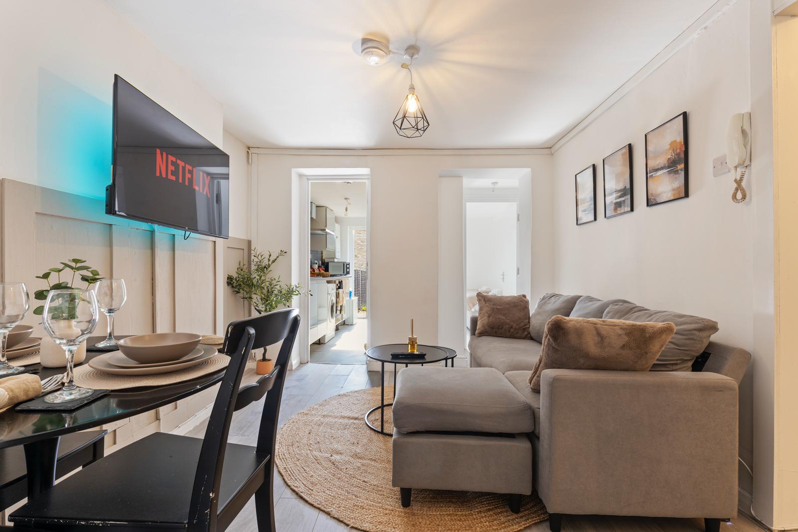 The Ivory Suite — Living and dining area